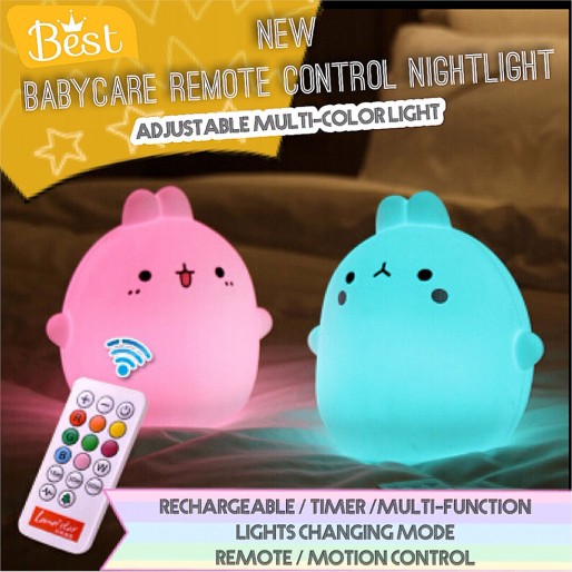 Motion Detect/Remote Control Led Multi-Colour Night Light